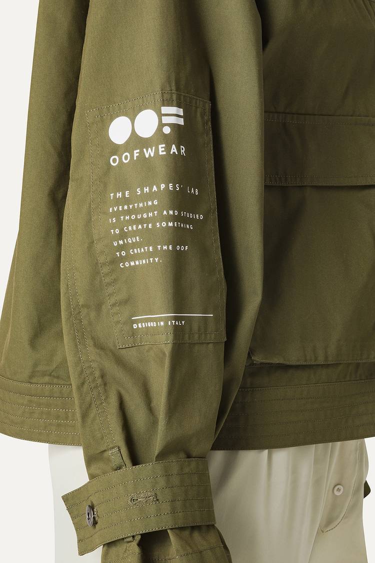 Oof Wear GIACCA CORTA IN GABARDINA DI COTONE LEGGERO 9205 - FORESTA