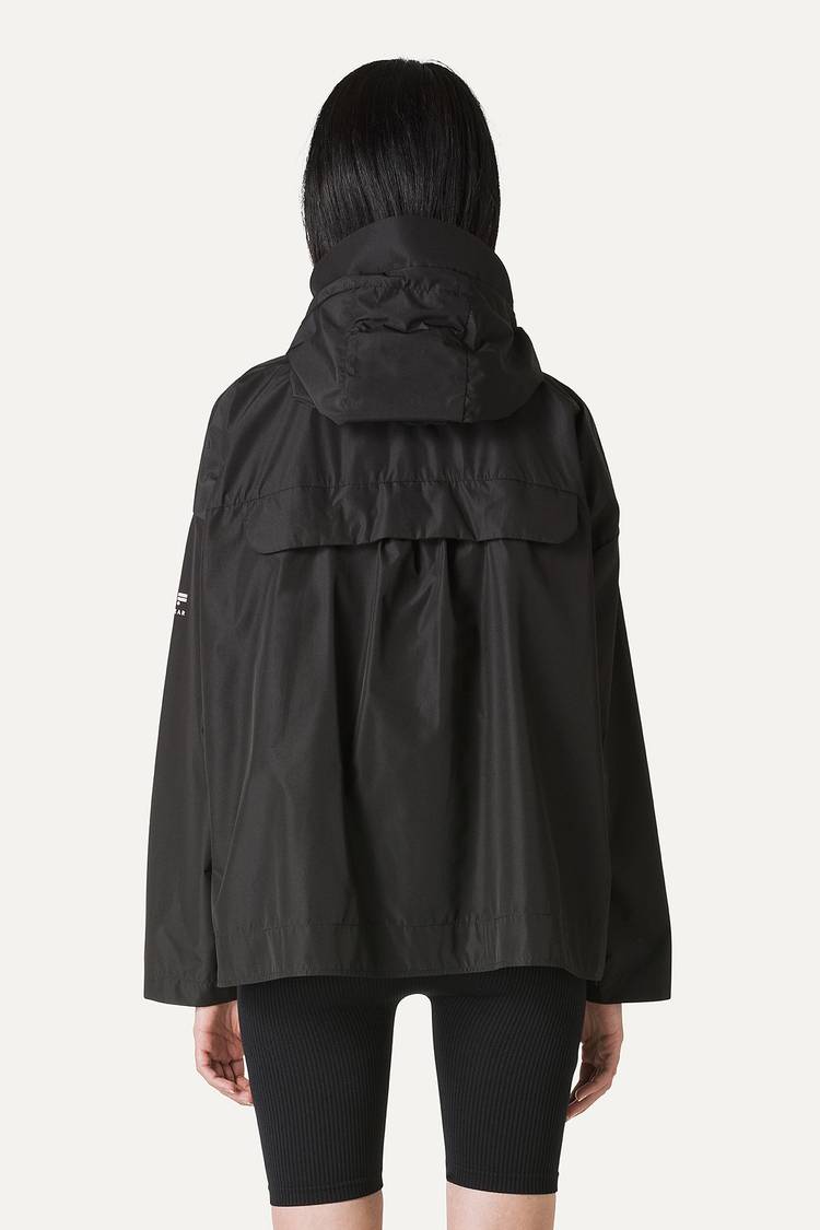 Oof Wear GIACCA CORTA IN NYLON CON INTERNO ARGENTO 9214 - NERO