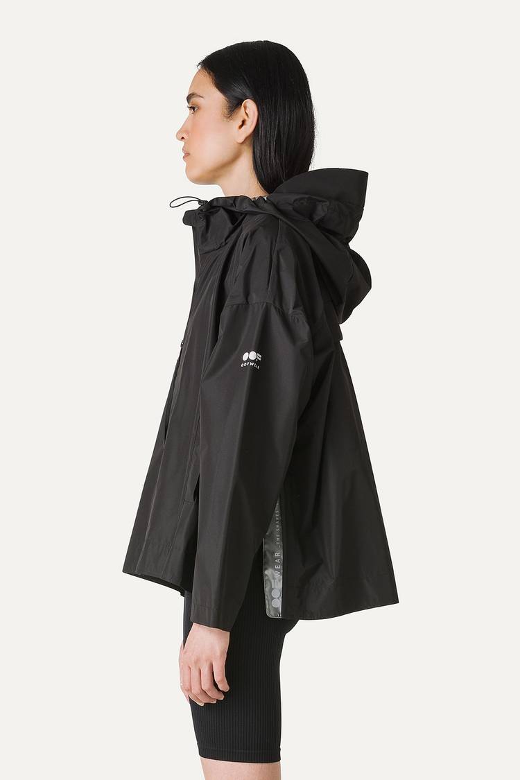 Oof Wear GIACCA CORTA IN NYLON CON INTERNO ARGENTO 9214 - NERO