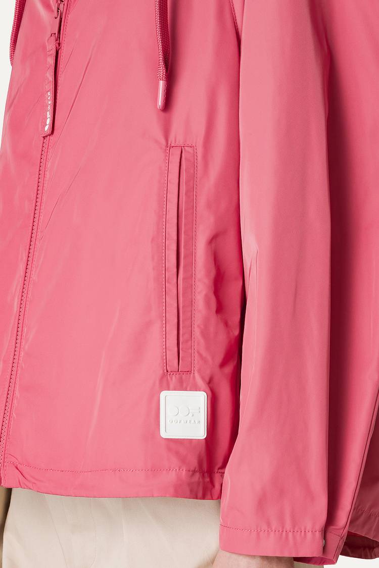 Oof Wear GIACCA CORTA IN NYLON MEMORY CON ARRICIO SULLA SCHIENA 9139 - ROSA ANTICO