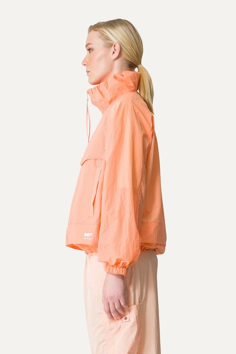 Oof Wear GIACCA CORTA IN NYLON RIPSTOP 9217 - ALBICOCCA