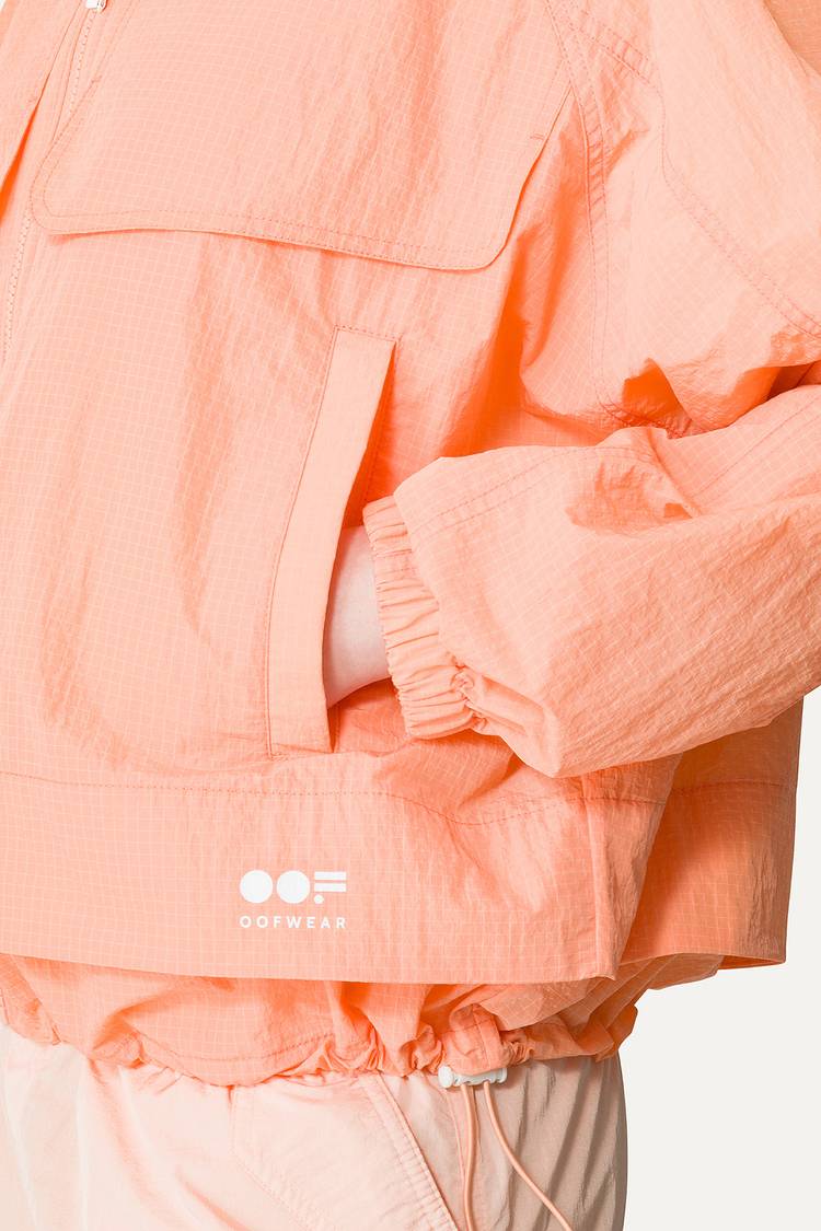 Oof Wear GIACCA CORTA IN NYLON RIPSTOP 9217 - ALBICOCCA