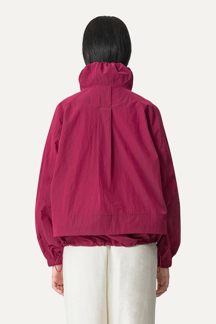 Oof Wear GIACCA CORTA IN NYLON RIPSTOP 9217 - BURGUNDI