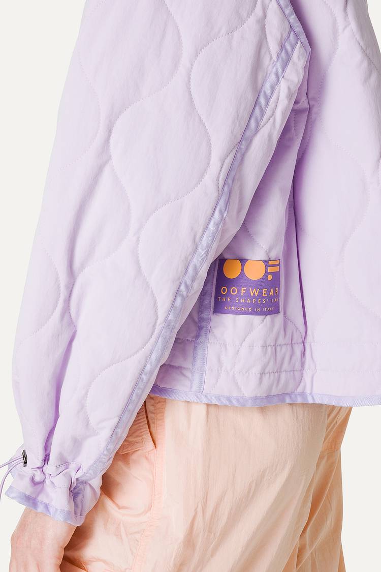 Oof Wear GIACCA CORTA SVASATA IN COTONE TRAPUNTATO 9224 - LILLA