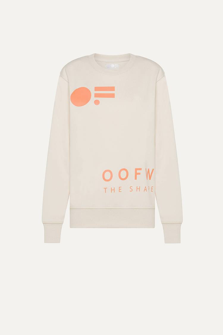 Oof Wear FELPA IN COTONE CON LOGO 4065 - ECRU