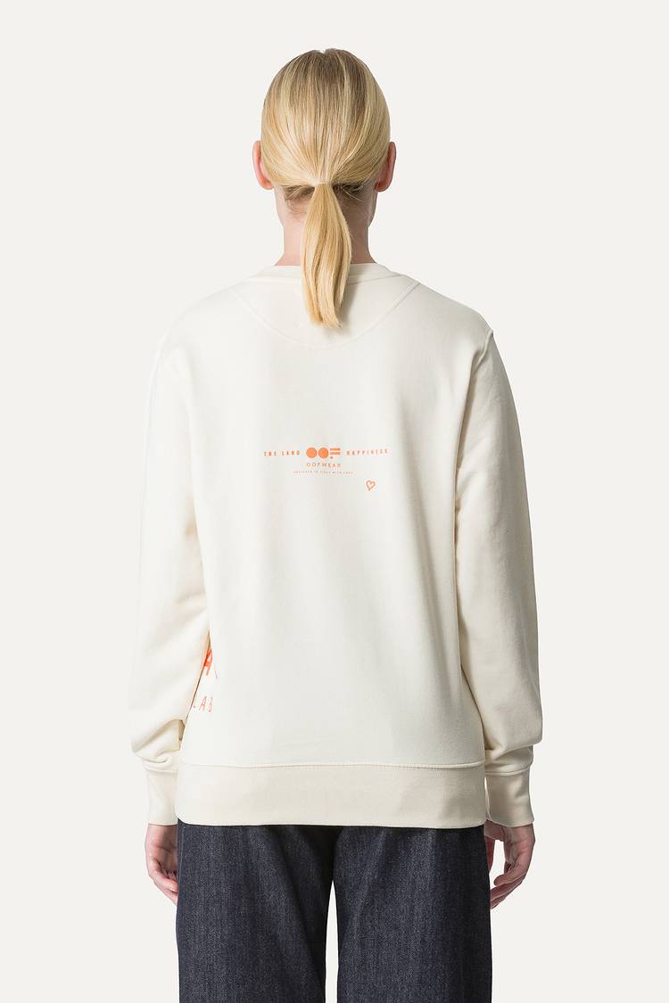 Oof Wear FELPA IN COTONE CON LOGO 4065 - ECRU