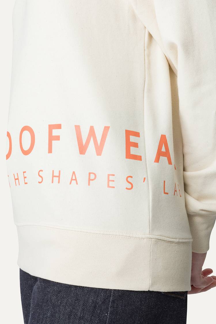 Oof Wear FELPA IN COTONE CON LOGO 4065 - ECRU