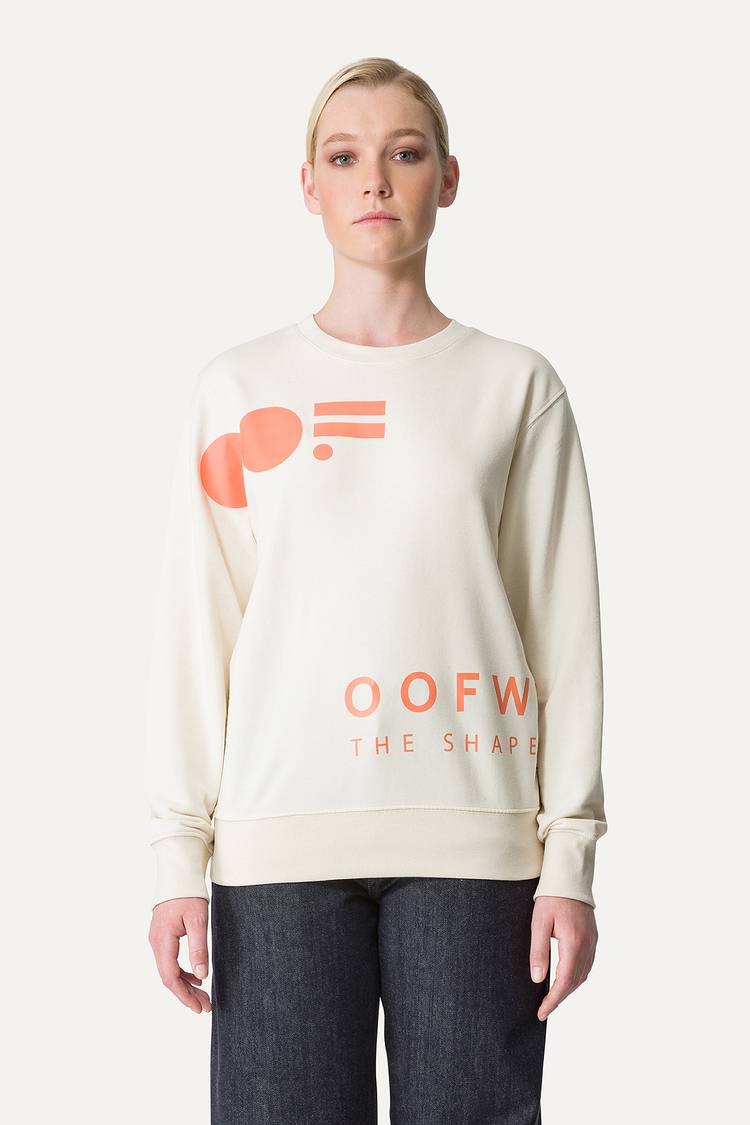 Oof Wear FELPA IN COTONE CON LOGO 4065 - ECRU