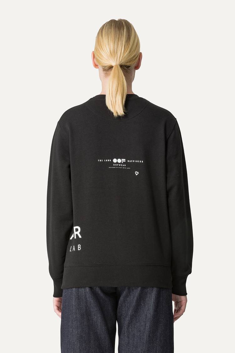 Oof Wear FELPA IN COTONE CON LOGO 4065 - NERO