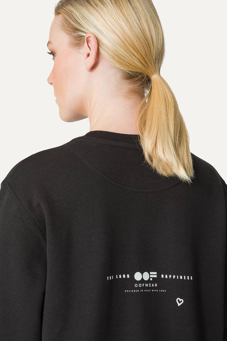 Oof Wear FELPA IN COTONE CON LOGO 4065 - NERO