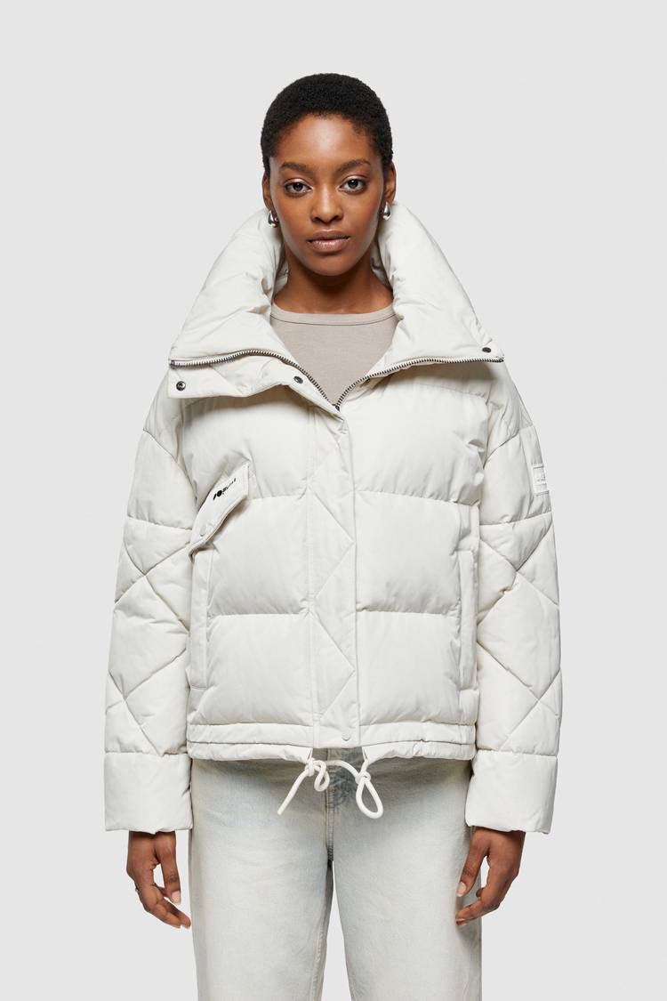 Oof Wear GIACCA CORTA 9235 IN NYLON MEMORY - PANNA