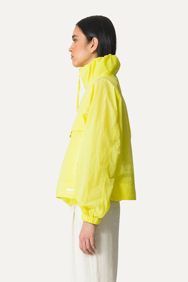 Oof Wear GIACCA CORTA IN NYLON RIPSTOP 9217 - LIME