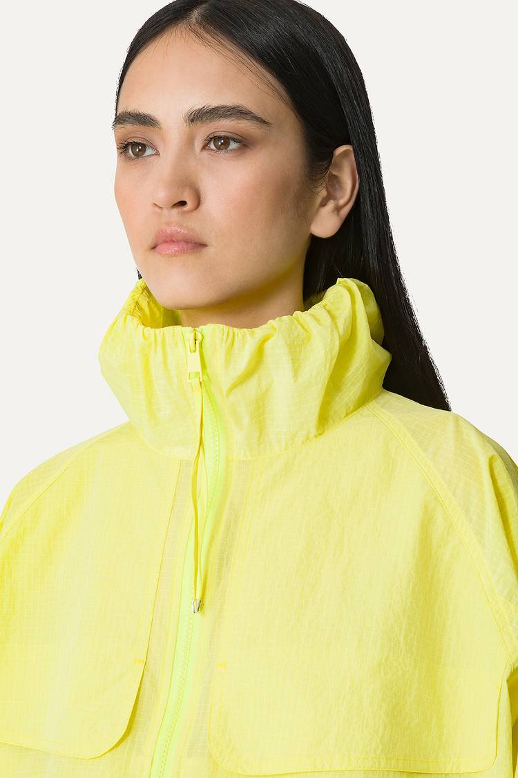 Oof Wear GIACCA CORTA IN NYLON RIPSTOP 9217 - LIME