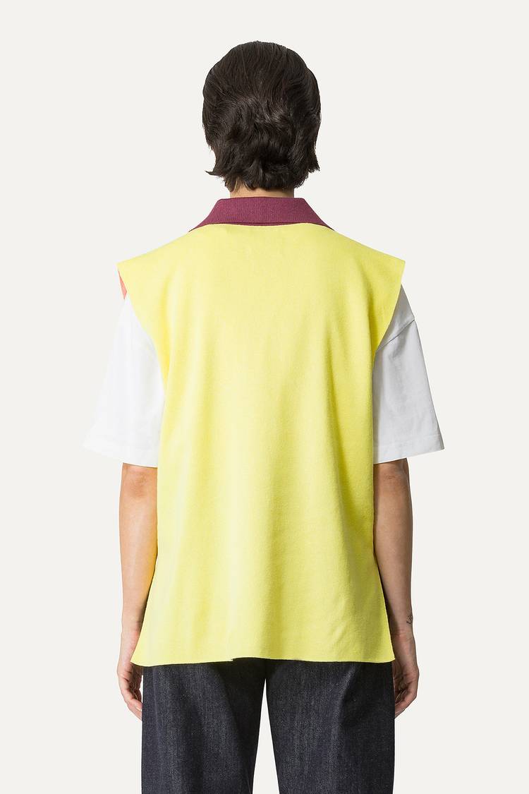 Oof Wear GILET COLORATO IN COTONE 4057 - PESCA/LIME