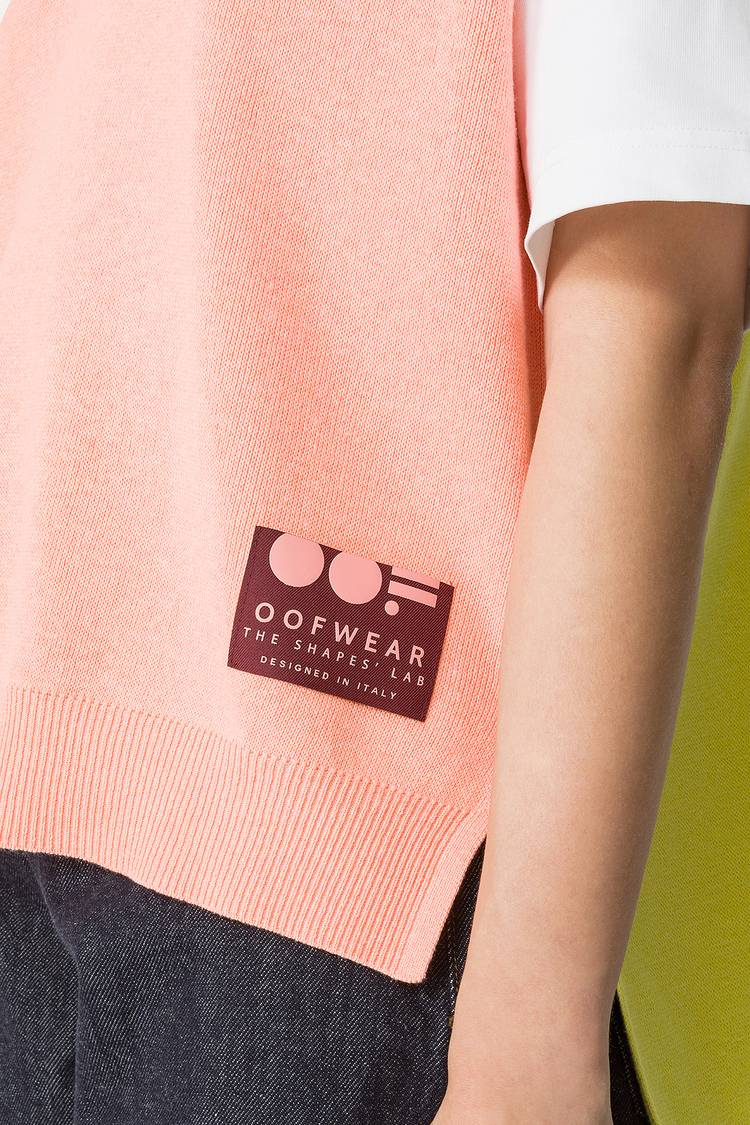 Oof Wear GILET COLORATO IN COTONE 4057 - PESCA/LIME