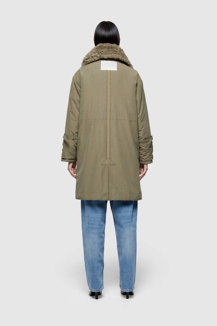 Oof Wear PARKA 9254 IN COTONE - OLIVE/MILITARY