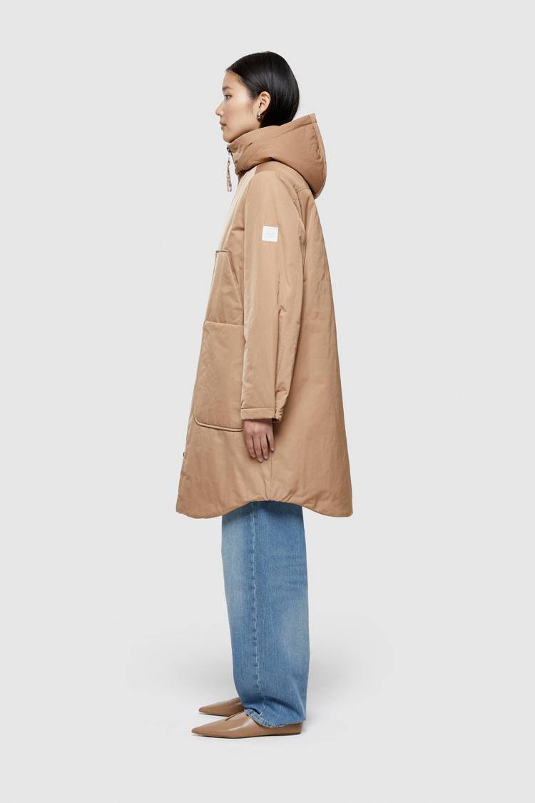 Oof Wear PARKA LUNGO 9094 IN NYLON MEMORY - CAMMELLO