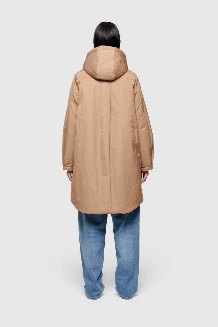 Oof Wear PARKA LUNGO 9094 IN NYLON MEMORY - CAMMELLO