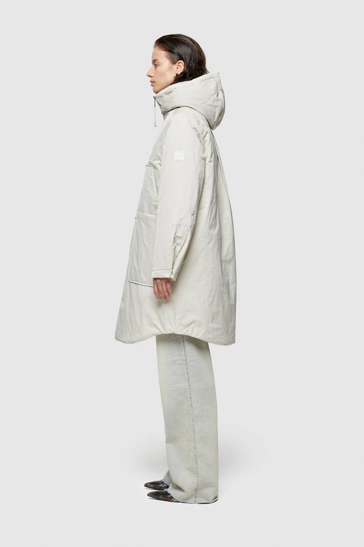 Oof Wear PARKA LUNGO 9094 IN NYLON MEMORY - PANNA