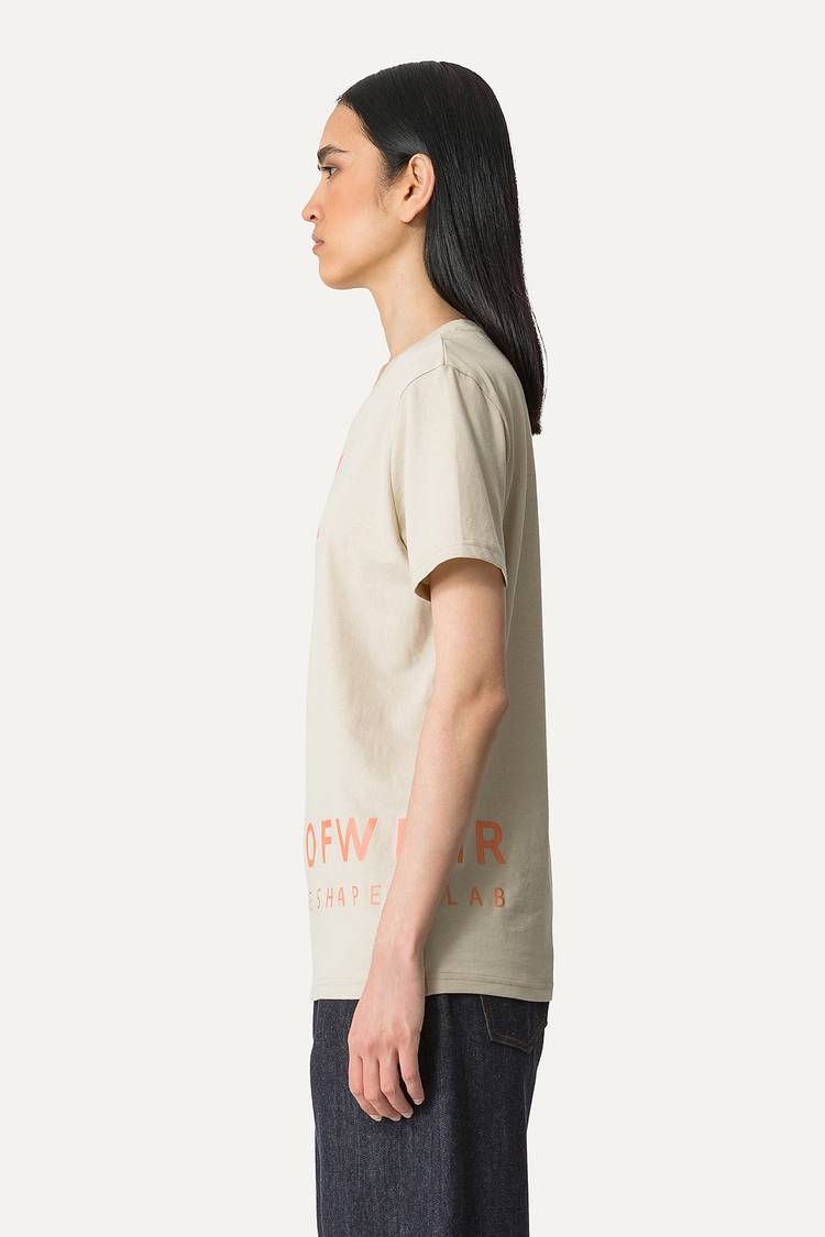 Oof Wear T-SHIRT IN COTONE CON LOGO - SABBIA