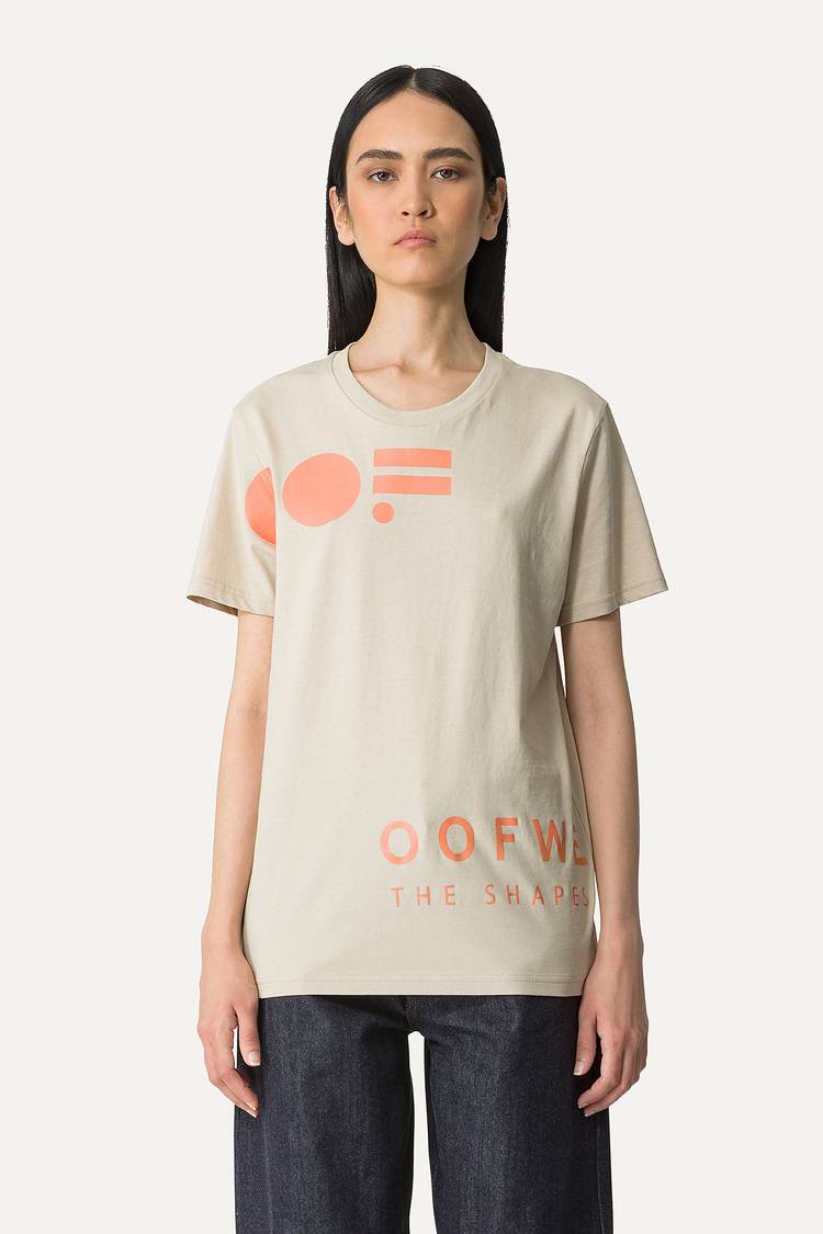 Oof Wear T-SHIRT IN COTONE CON LOGO - SABBIA Oof Wear T-SHIRT IN COTONE CON LOGO - SABBIA