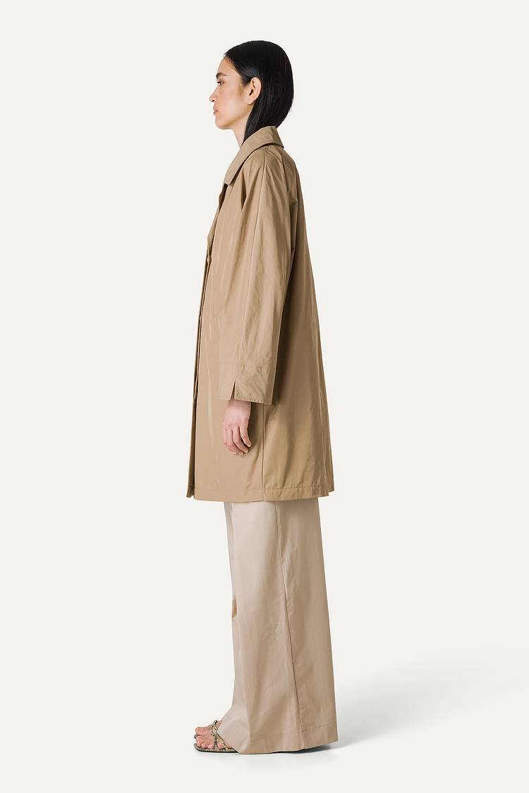 Oof Wear TRENCH IN NYLON MEMORY 9138 - BEIGE