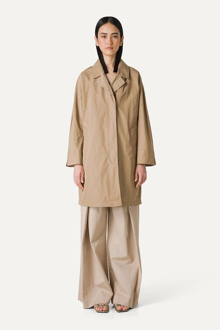 Oof Wear TRENCH IN NYLON MEMORY 9138 - BEIGE