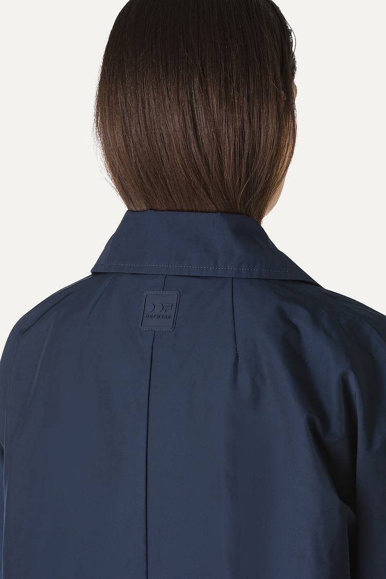 Oof Wear TRENCH IN NYLON MEMORY 9138 - BLU NOTTE