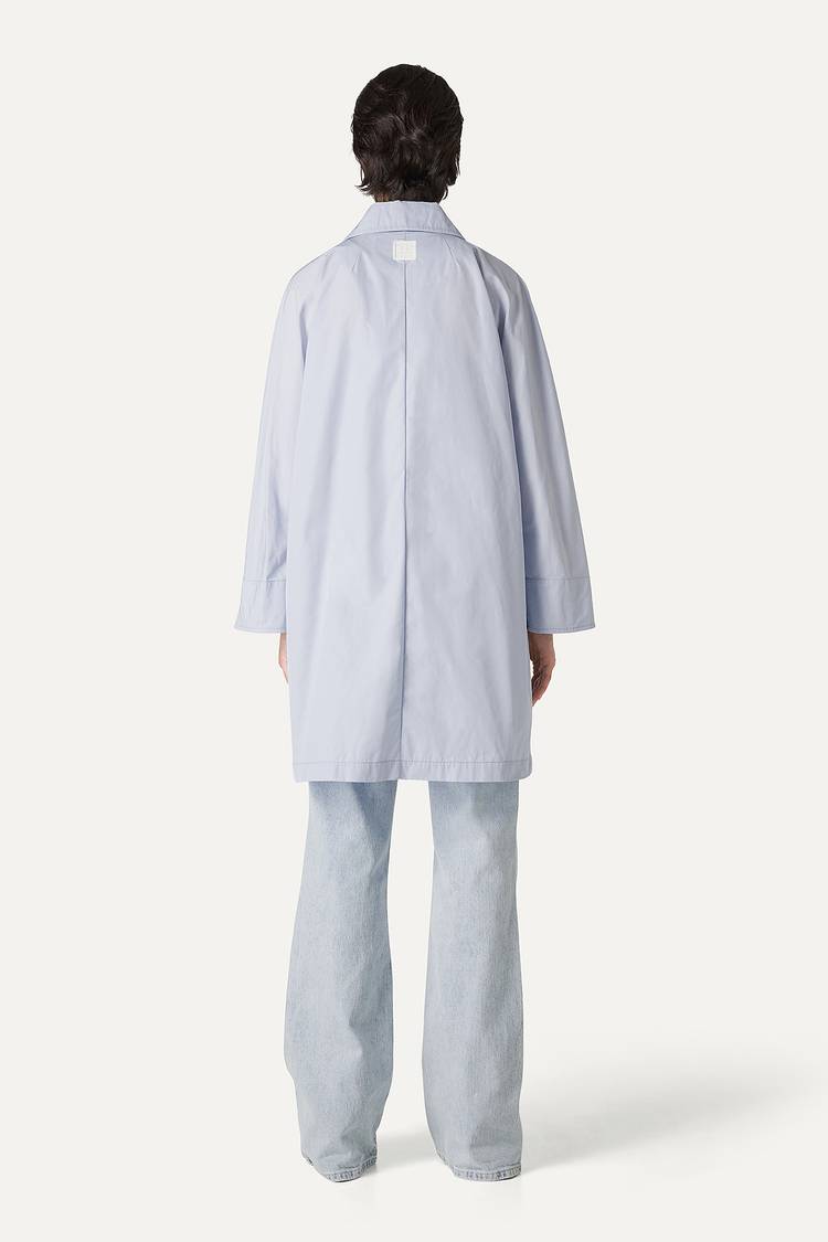 Oof Wear TRENCH IN NYLON MEMORY 9138 - GHIACCIO