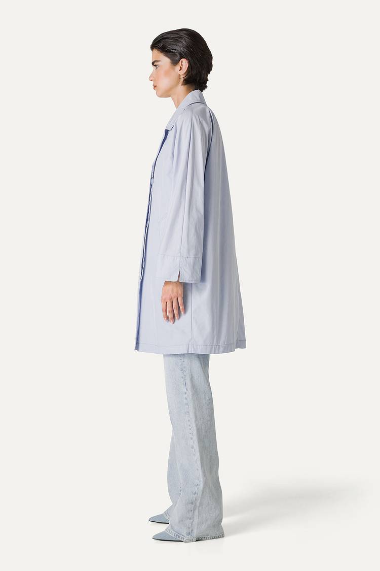 Oof Wear TRENCH IN NYLON MEMORY 9138 - GHIACCIO