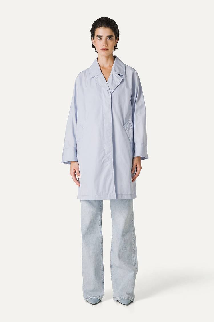 Oof Wear TRENCH IN NYLON MEMORY 9138 - GHIACCIO Oof Wear TRENCH IN NYLON MEMORY 9138 - GHIACCIO