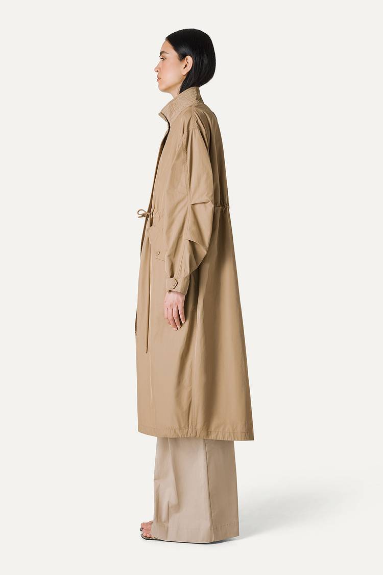 Oof Wear PARKA LUNGO OVER IN NYLON MEMORY 9211 - BEIGE