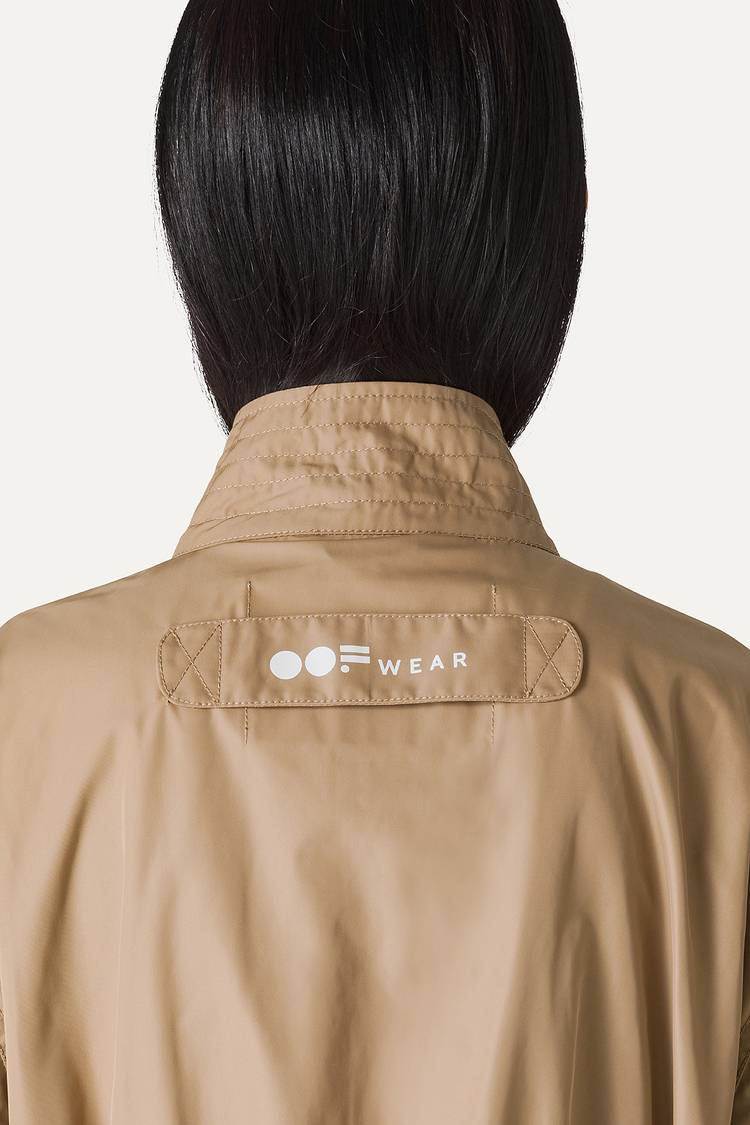 Oof Wear PARKA LUNGO OVER IN NYLON MEMORY 9211 - BEIGE