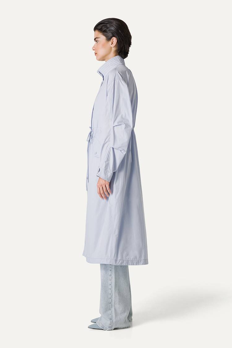 Oof Wear PARKA LUNGO OVER IN NYLON MEMORY 9211 - GHIACCIO