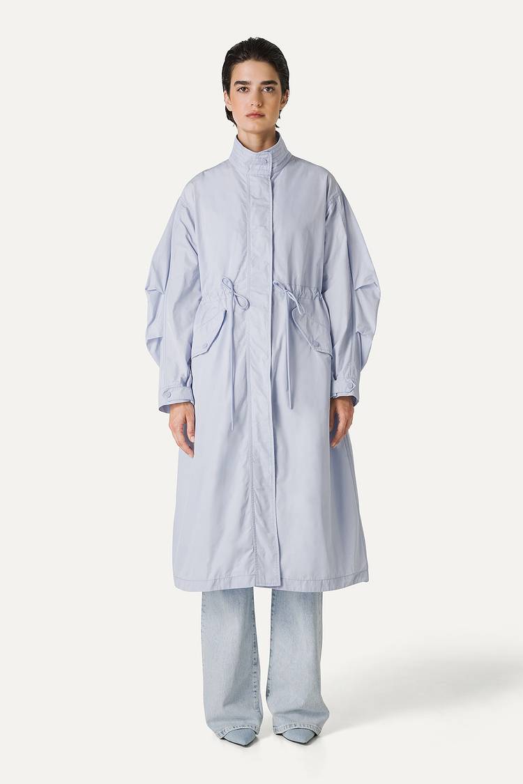 Oof Wear PARKA LUNGO OVER IN NYLON MEMORY 9211 - GHIACCIO