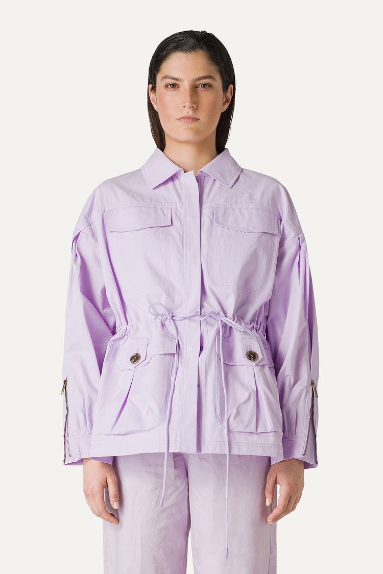 Oof Wear SAHARIANA OVER IN COTONE LEGGERO 9228 - LILLA Oof Wear SAHARIANA OVER IN COTONE LEGGERO 9228 - LILLA