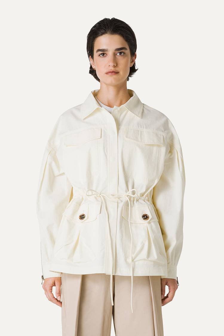 Oof Wear SAHARIANA OVER IN COTONE LEGGERO 9228 - VANIGLIA Oof Wear SAHARIANA OVER IN COTONE LEGGERO 9228 - VANIGLIA