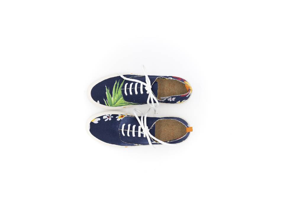 Openclosedshoes ALOHA03 – LEAVES BLUE