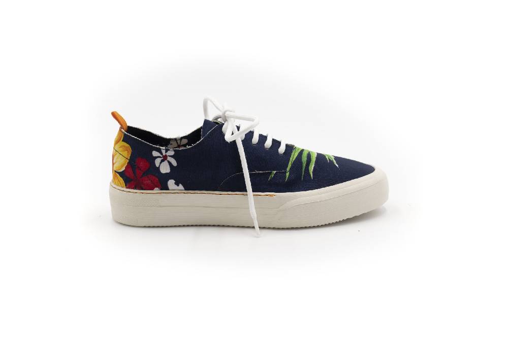 Openclosedshoes ALOHA03 – LEAVES BLUE