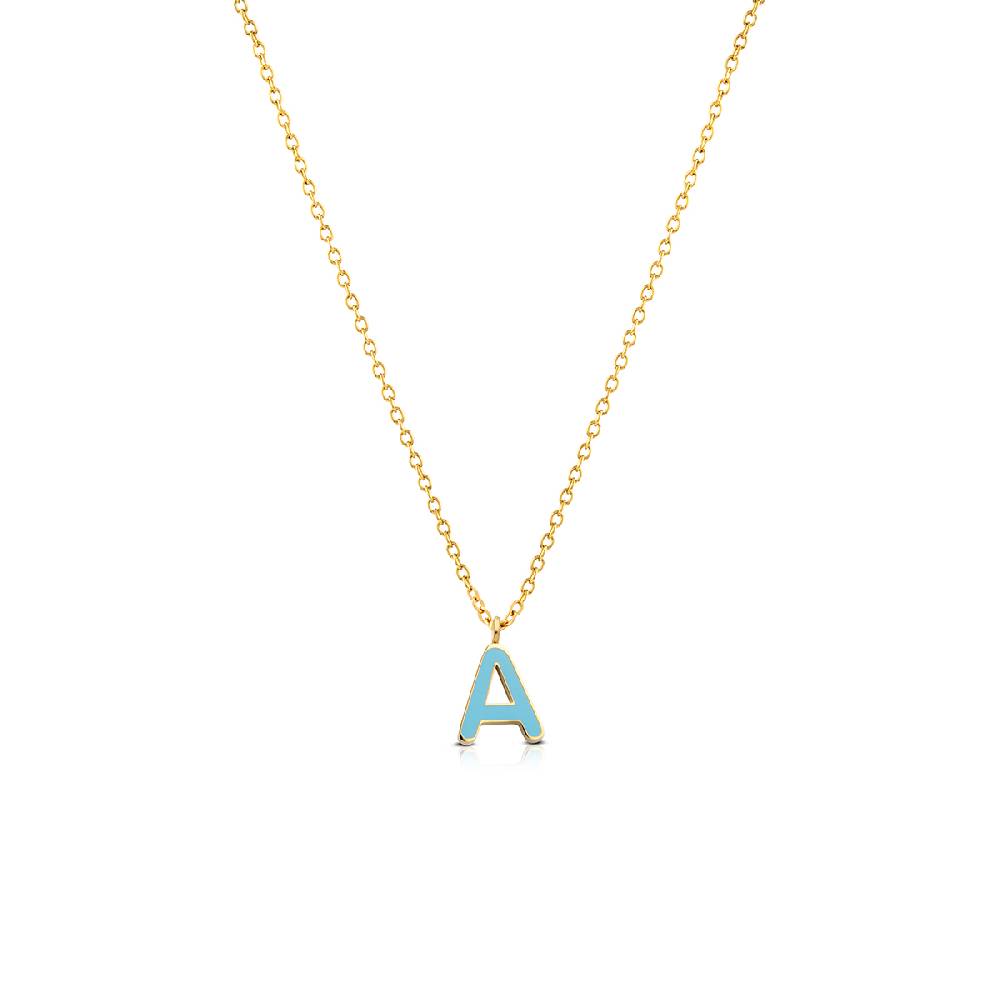 Opsobjects COLOR LETTER collana con smalto colorato