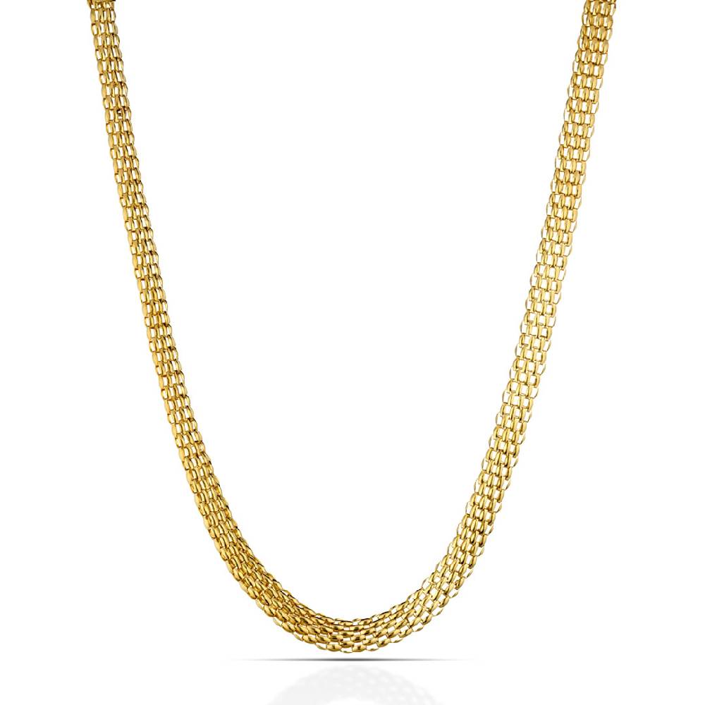 Opsobjects ELIZABETH collana oro giallo maglia mesh