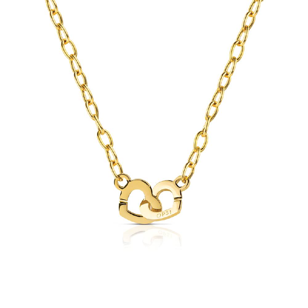 Opsobjects ENDLESS LOVE collana con chiusura con cuori (large)