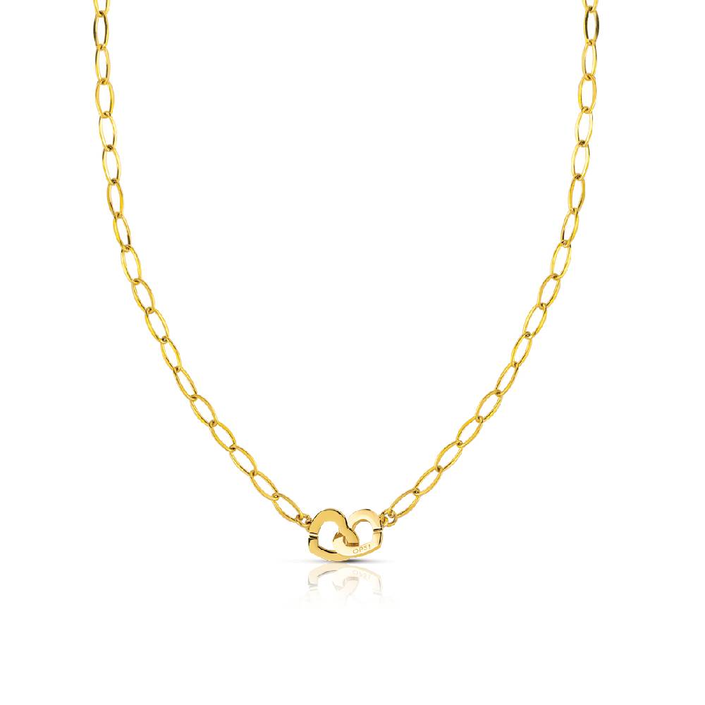Opsobjects ENDLESS LOVE collana con chiusura con cuori (small)