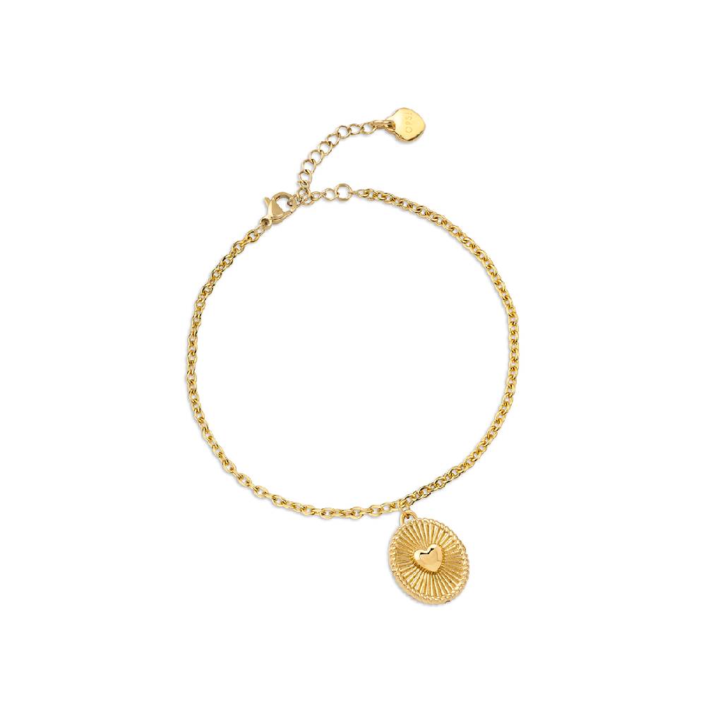 Opsobjects FALL IN LOVE bracciale charm cuore ovale