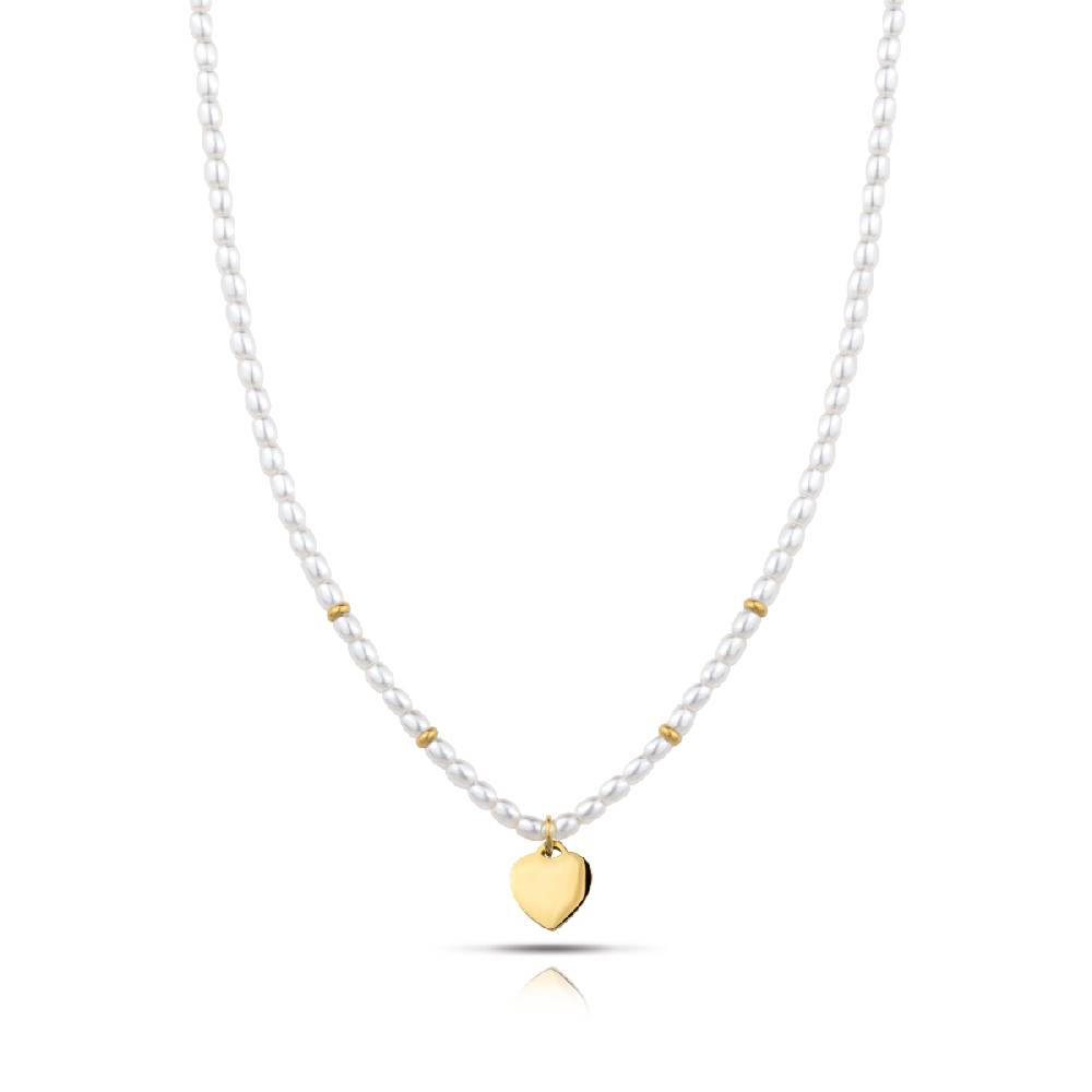 Opsobjects FUNNY PEARLS collana con perle e pendente