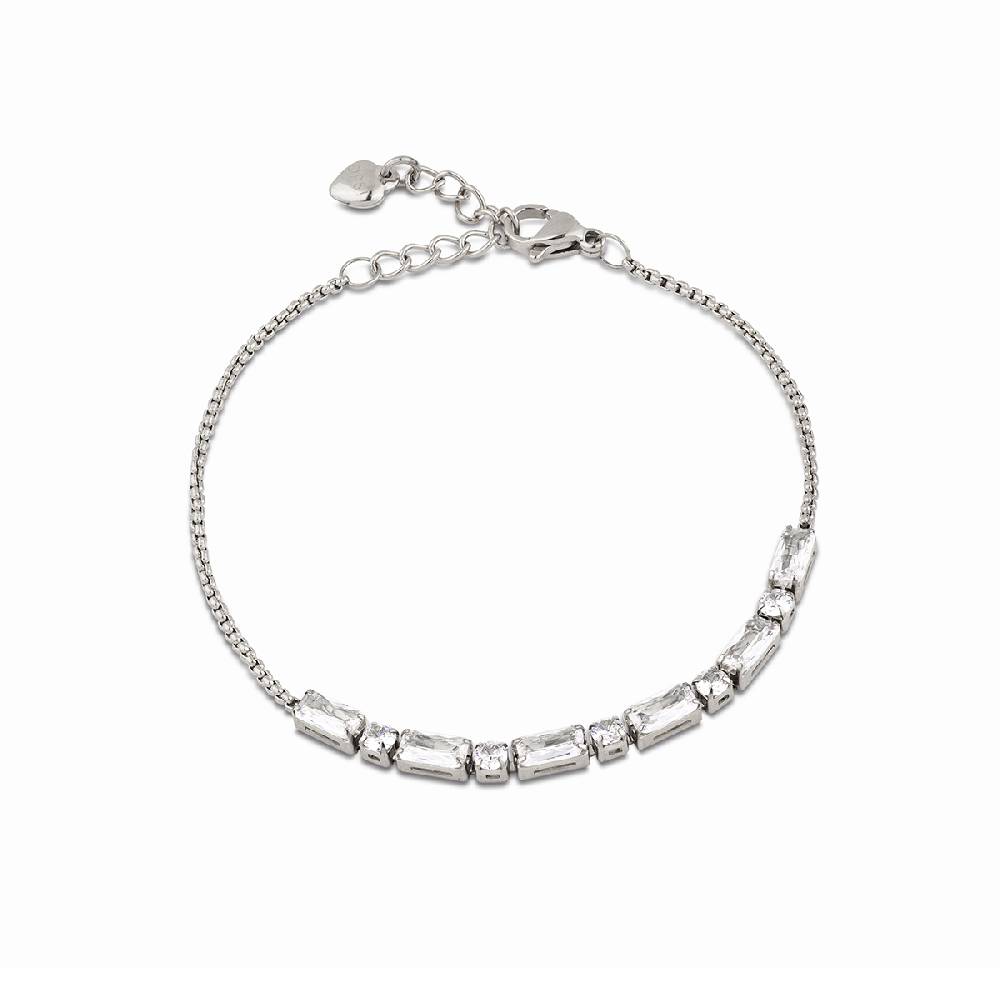 Opsobjects GLIMMER bracciale con pietre baguette e tonde