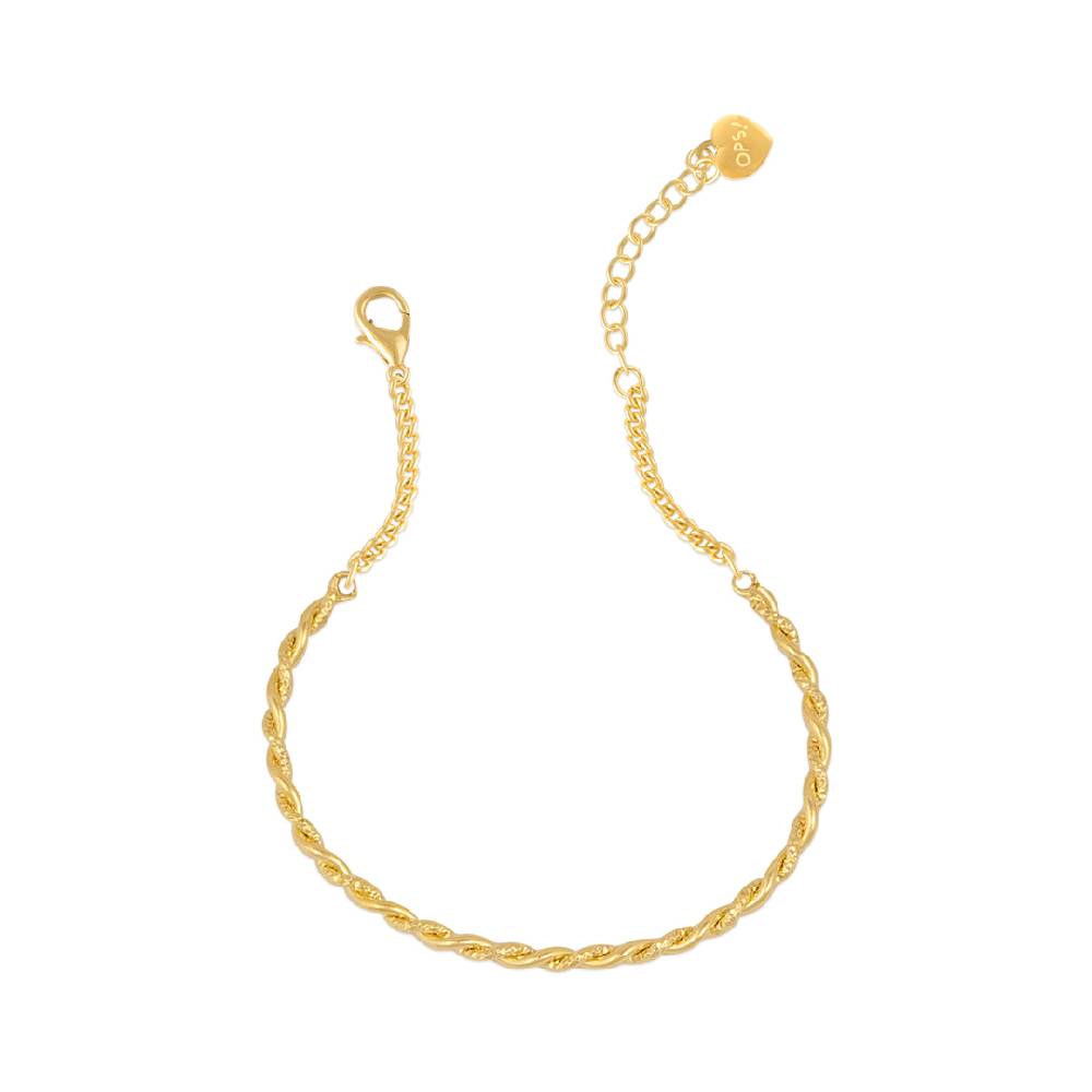 Opsobjects GRACE bracciale torchon con finitura lucida e diamantata