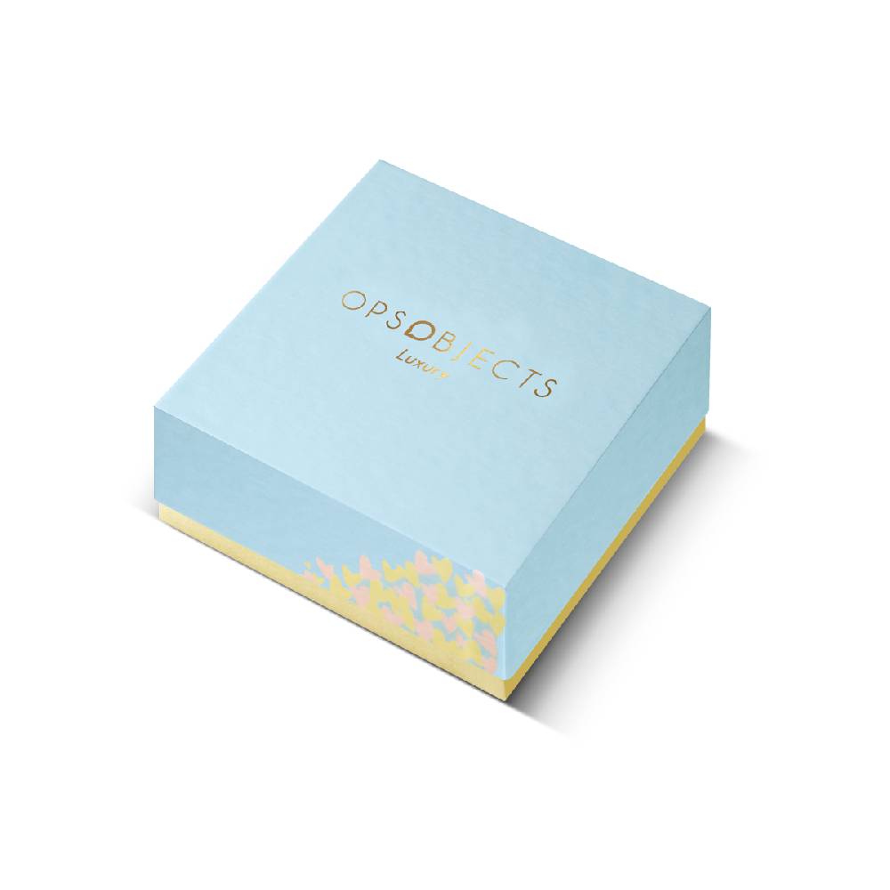 Opsobjects GRACE Collana Con Maglia Ovale Diamantata Alternata A Tre Maglie Tonde