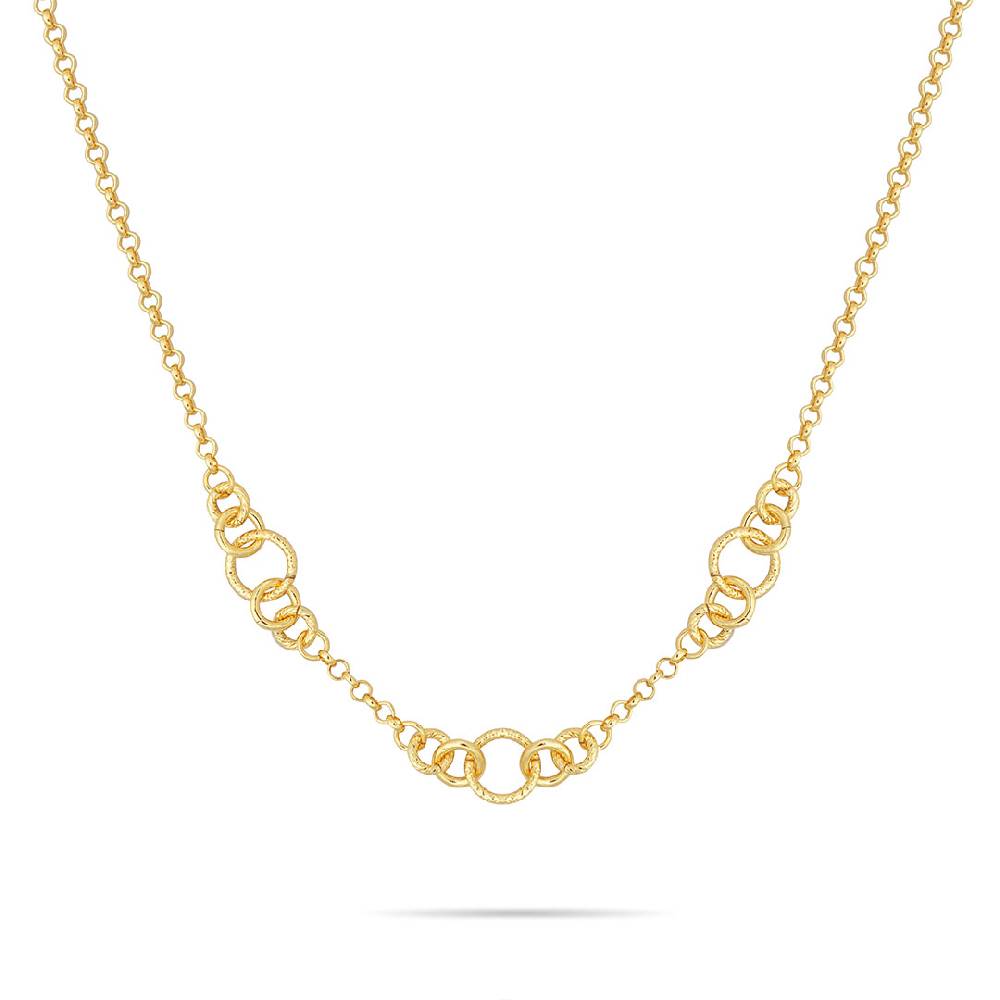 Opsobjects GRACE collana con maglie tonde diamantate