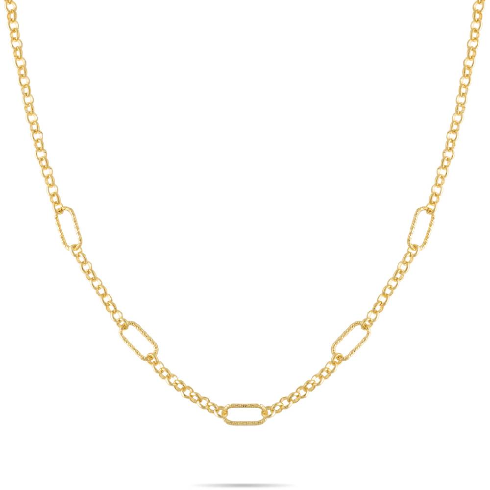 Opsobjects GRACE collana con tre maglie ovali diamantate